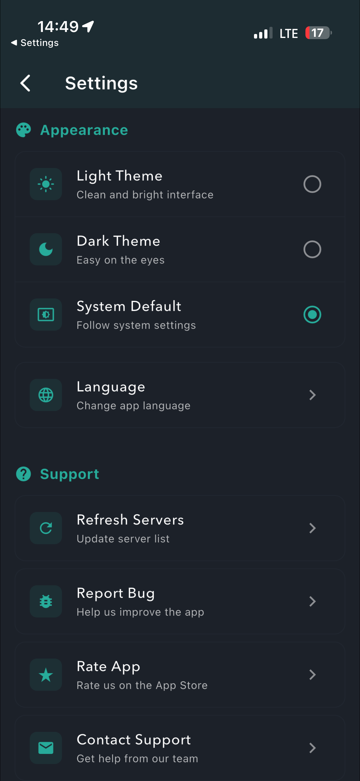 JustVPN Connected State