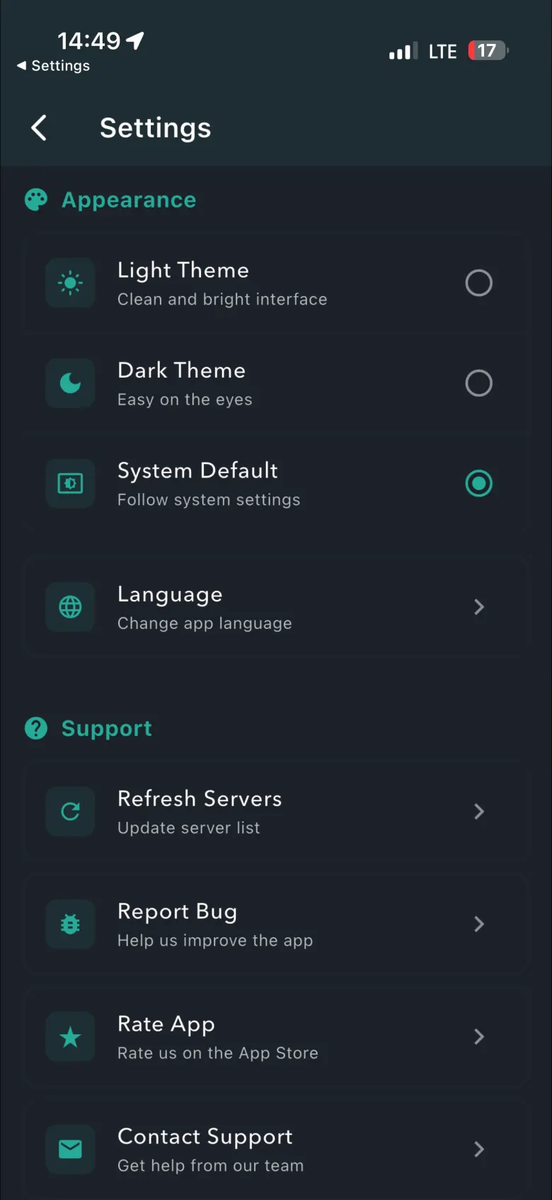 JustVPN Connected State